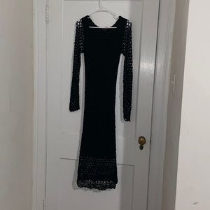 ShapeFX by Newport News black crochet dress